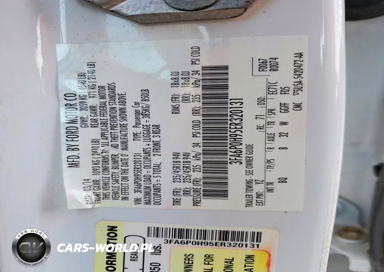 2014 Ford Fusion Se VIN:3FA6P0H95ER320131 - 12
