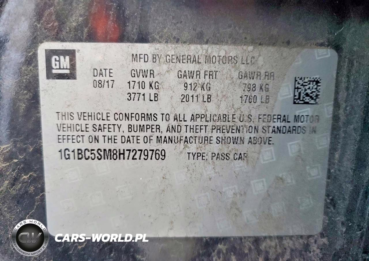 2017 Chevrolet Cruze Ls VIN:1G1BC5SM8H7279769 - 12