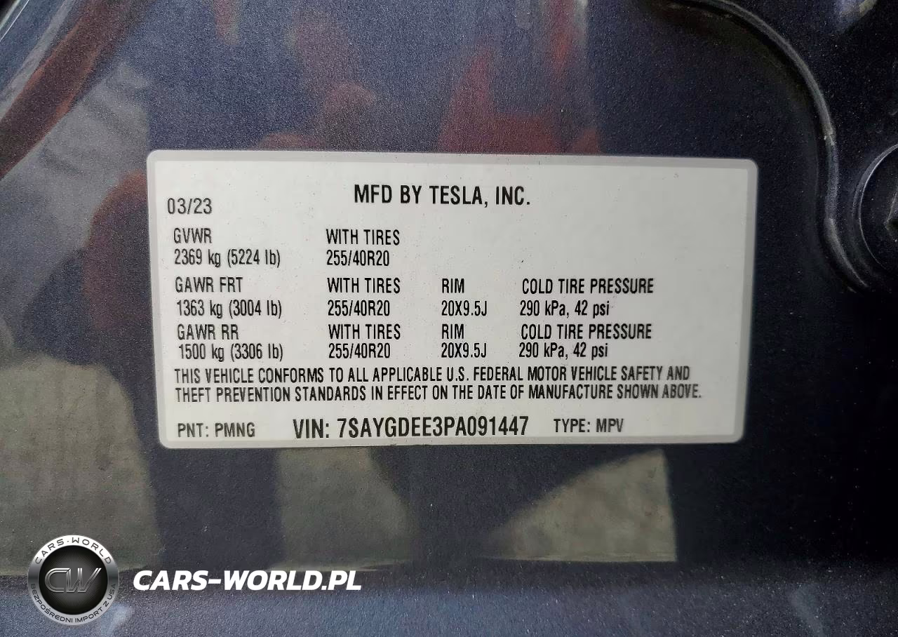 2023 Tesla Model Y VIN:7SAYGDEE3PA091447 - 13