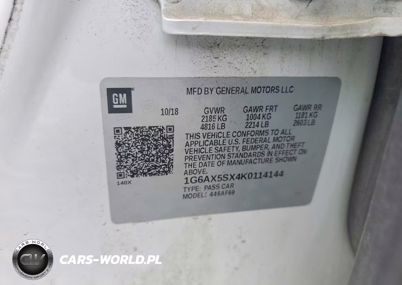 2019 Cadillac Cts Luxury VIN:1G6AX5SX4K0114144 - 12