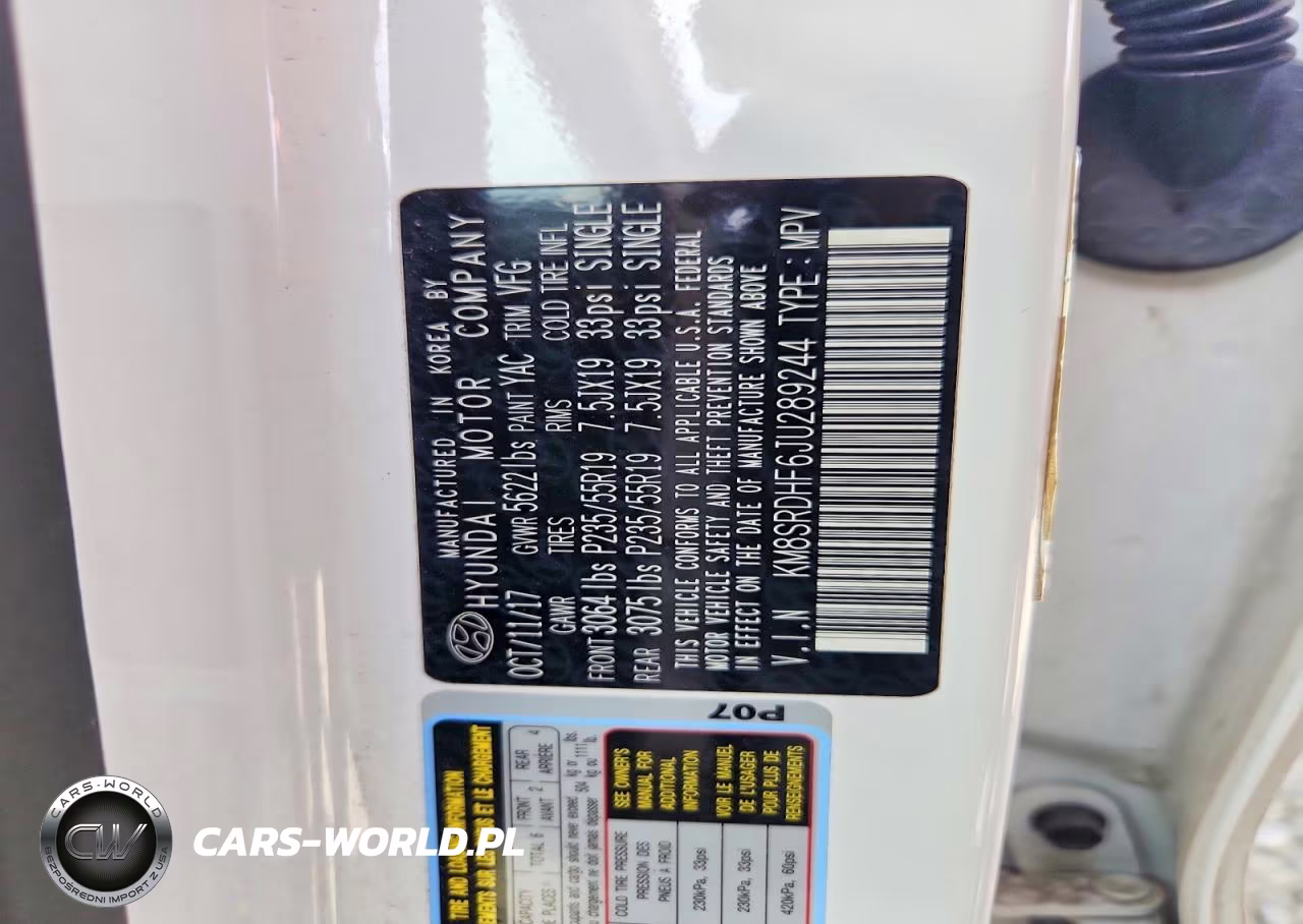 2018 Hyundai Santa Fe Limited Ultimate VIN:KM8SRDHF6JU289244 - 14