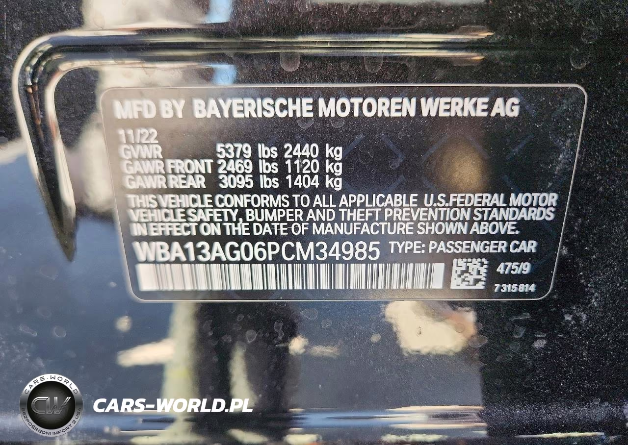 2023 BMW 530E VIN:WBA13AG06PCM34985 - 13