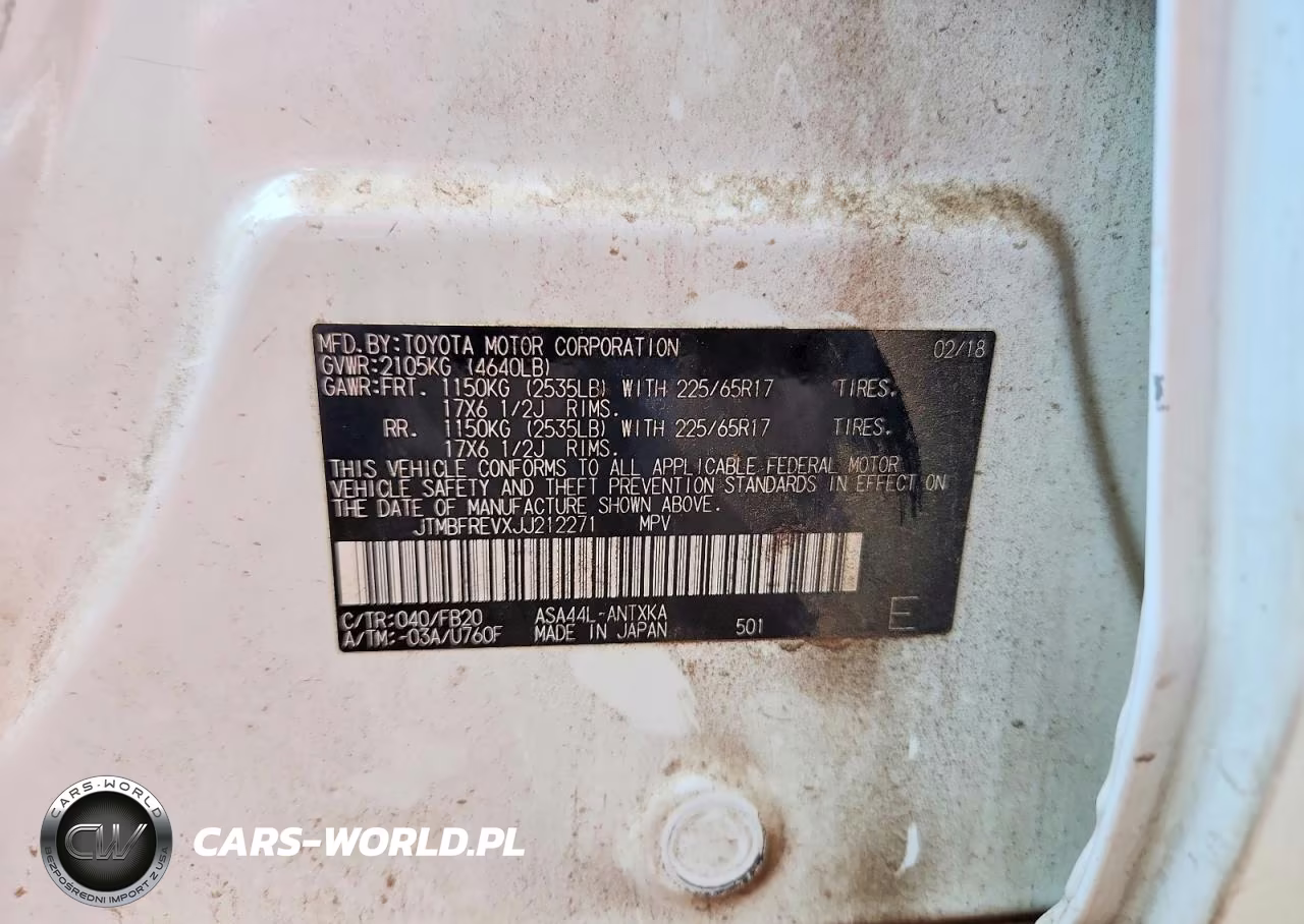 2018 Toyota Rav4 Le VIN:JTMBFREVXJJ212271 - 13