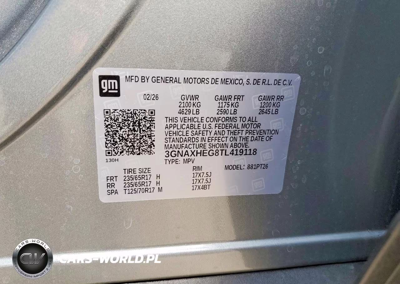 2026 Chevrolet Equinox Lt VIN:3GNAXHEG8TL419118 - 13