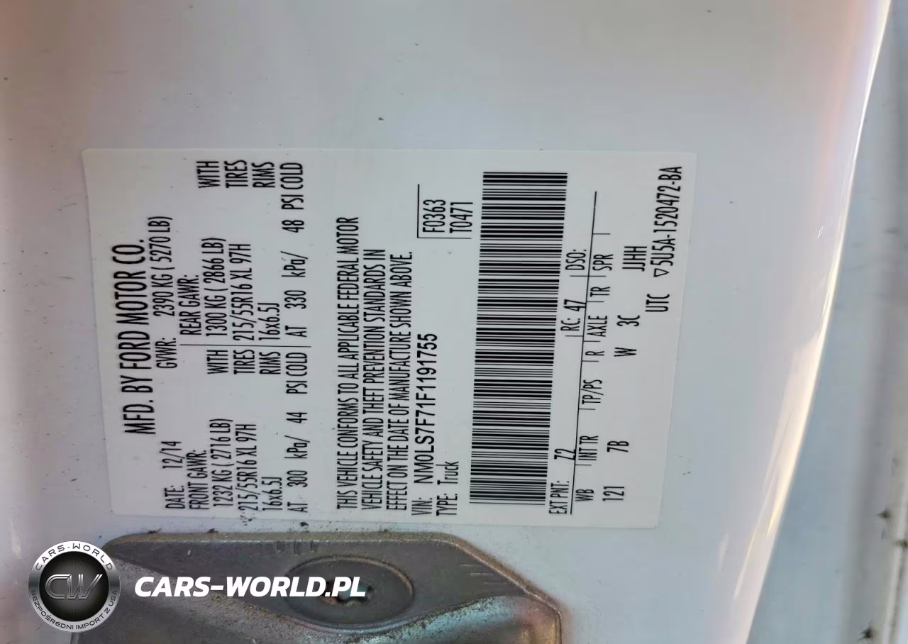 2015 Ford Transit Connect Xlt VIN:NM0LS7F71F1191755 - 13