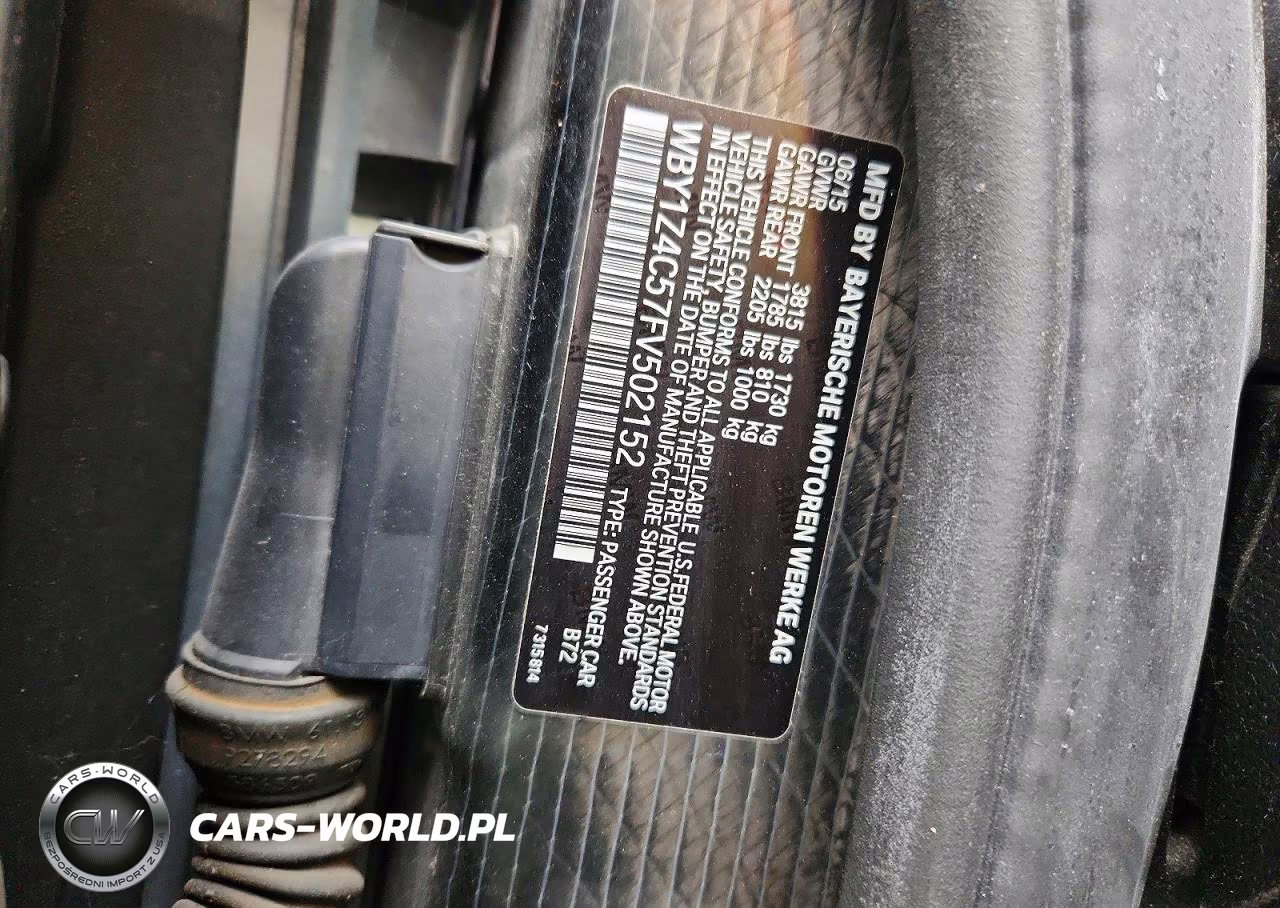 2015 BMW I3 Rex VIN:WBY1Z4C57FV502152 - 13