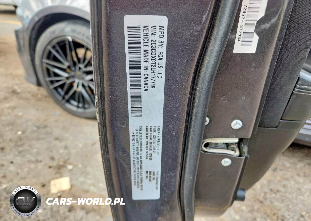 2020 Dodge Charger R-T VIN:2C3CDXCT2LH177749 - 12