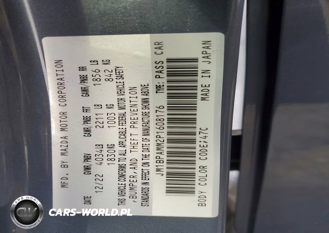 2023 Mazda 3 Premium VIN:JM1BPAMM2P1608176 - 13
