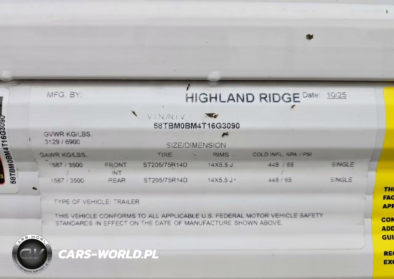 2026 Open Range Highland Ridge 22 Mds VIN:58TBM0BM4T16G3090 - 10