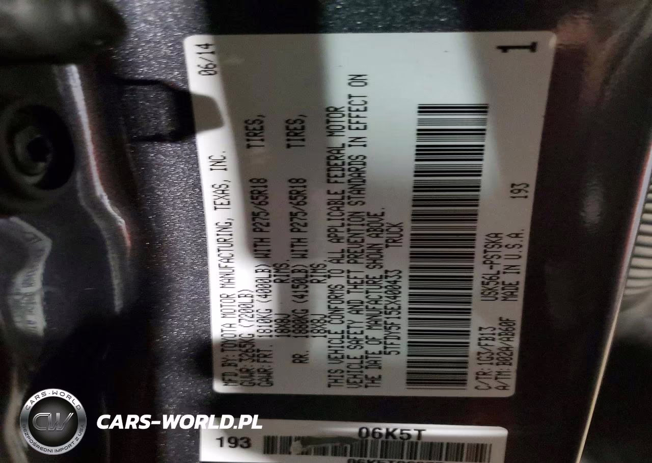 2014 Toyota Tundra Crewmax Sr5 VIN:5TFDY5F15EX400433 - 12
