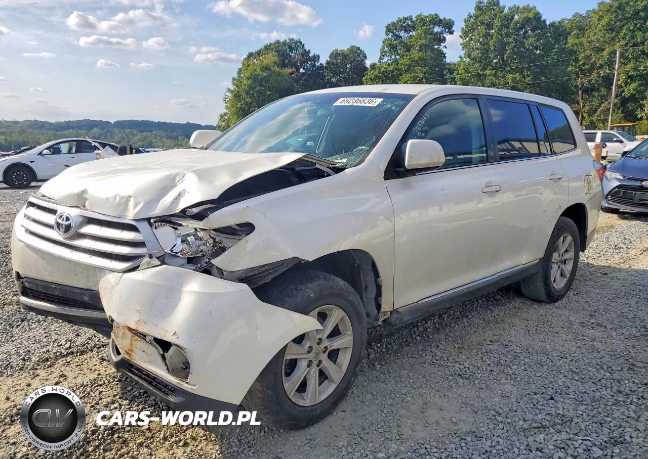 2013 Toyota Highlander Base VIN:5TDZK3EH6DS102245 - 1