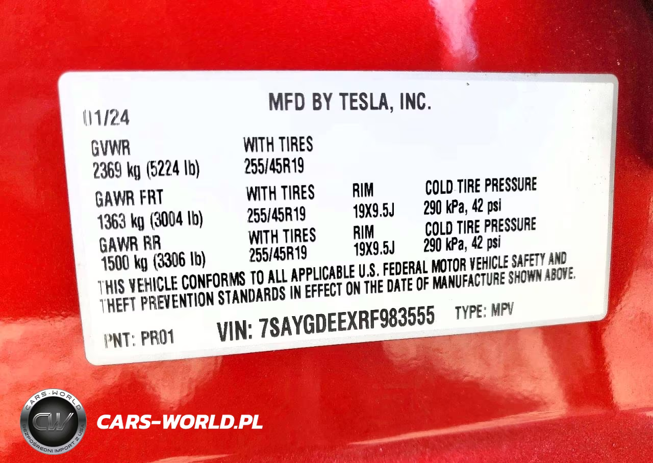 2024 Tesla Model Y VIN:7SAYGDEEXRF983555 - 14
