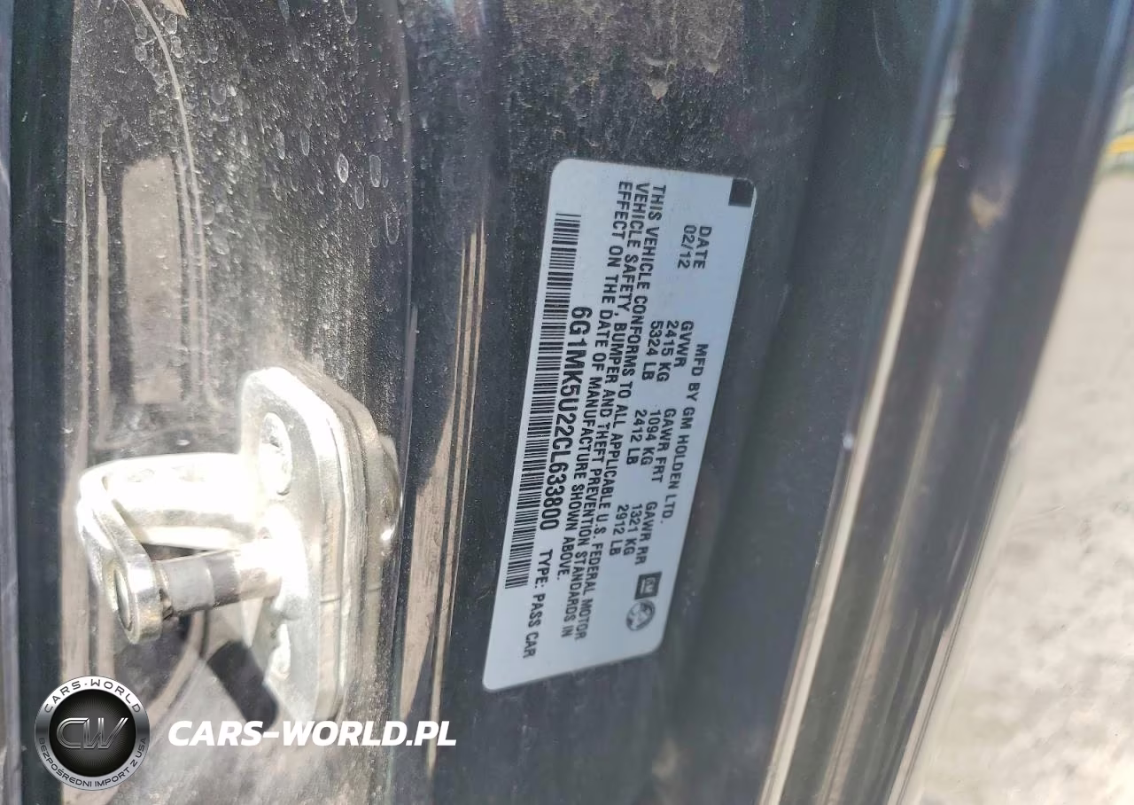 2012 Chevrolet Caprice Police VIN:6G1MK5U22CL633800 - 12