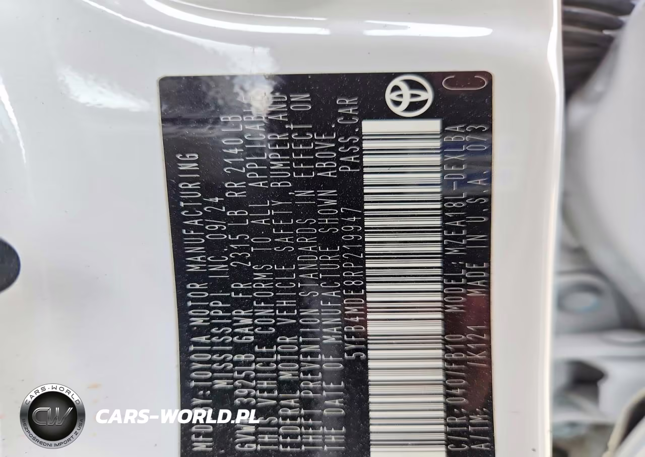 2024 Toyota Corolla Le VIN:5YFB4MDE8RP219947 - 12