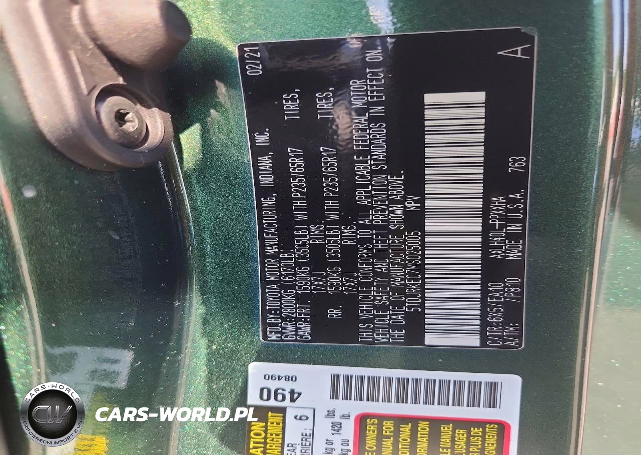 2021 Toyota Sienna Xle VIN:5TDJRKEC7MS025005 - 13