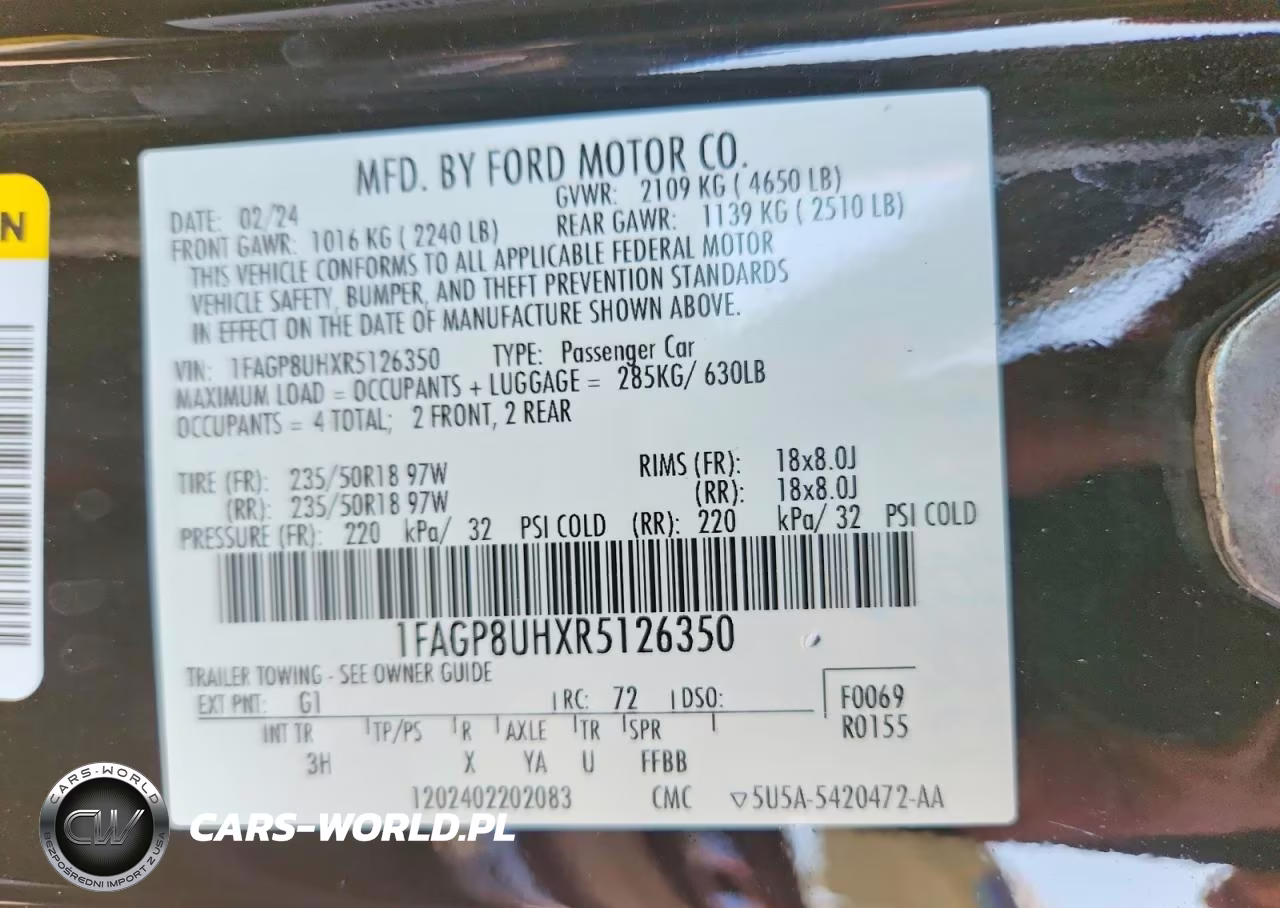 2024 Ford Mustang VIN:1FAGP8UHXR5126350 - 13