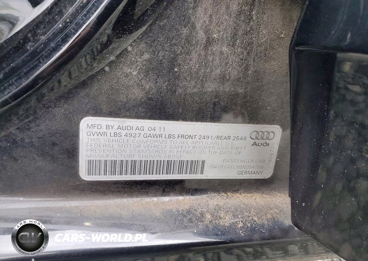 2011 Audi A4 Premium Plus VIN:WAUFFAFL9BN054206 - 12