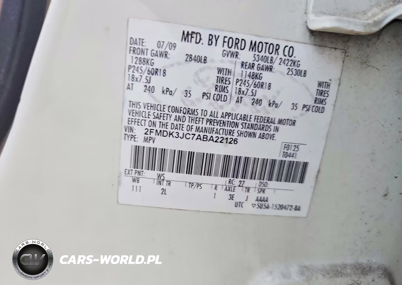 2010 Ford Edge Sel VIN:2FMDK3JC7ABA22126 - 13