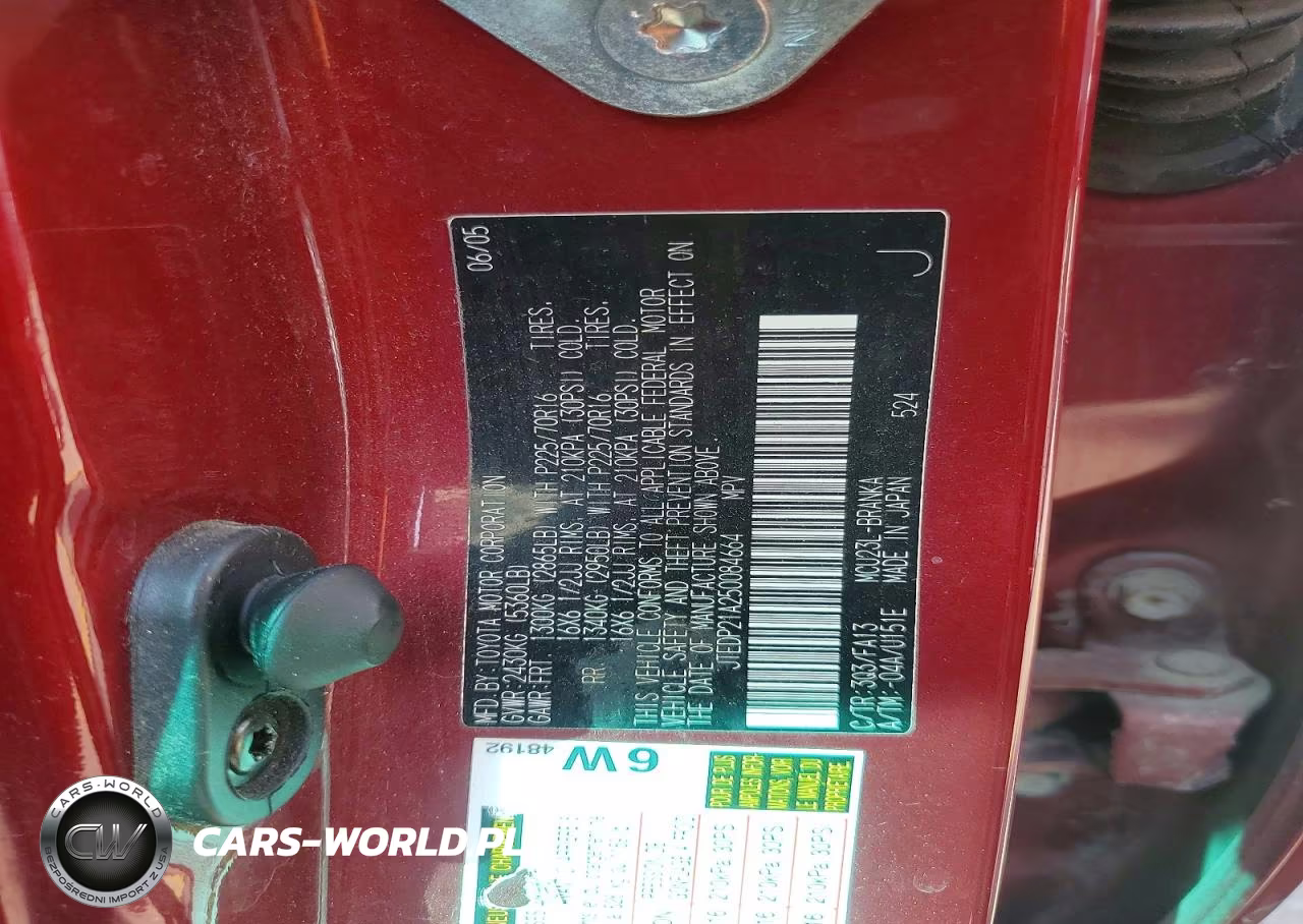 2005 Toyota Highlander Base VIN:JTEDP21A250084664 - 13