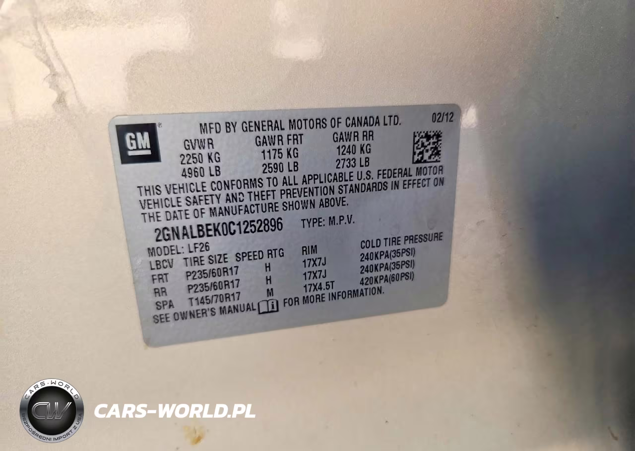 2012 Chevrolet Equinox Ls VIN:2GNALBEK0C1252896 - 13