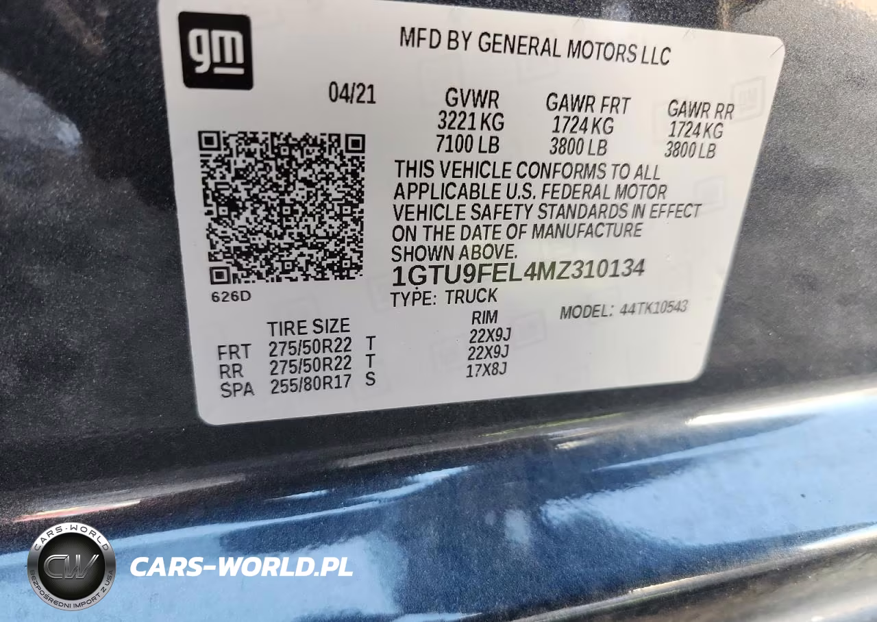 2021 GMC Sierra K1500 Denali VIN:1GTU9FEL4MZ310134 - 12