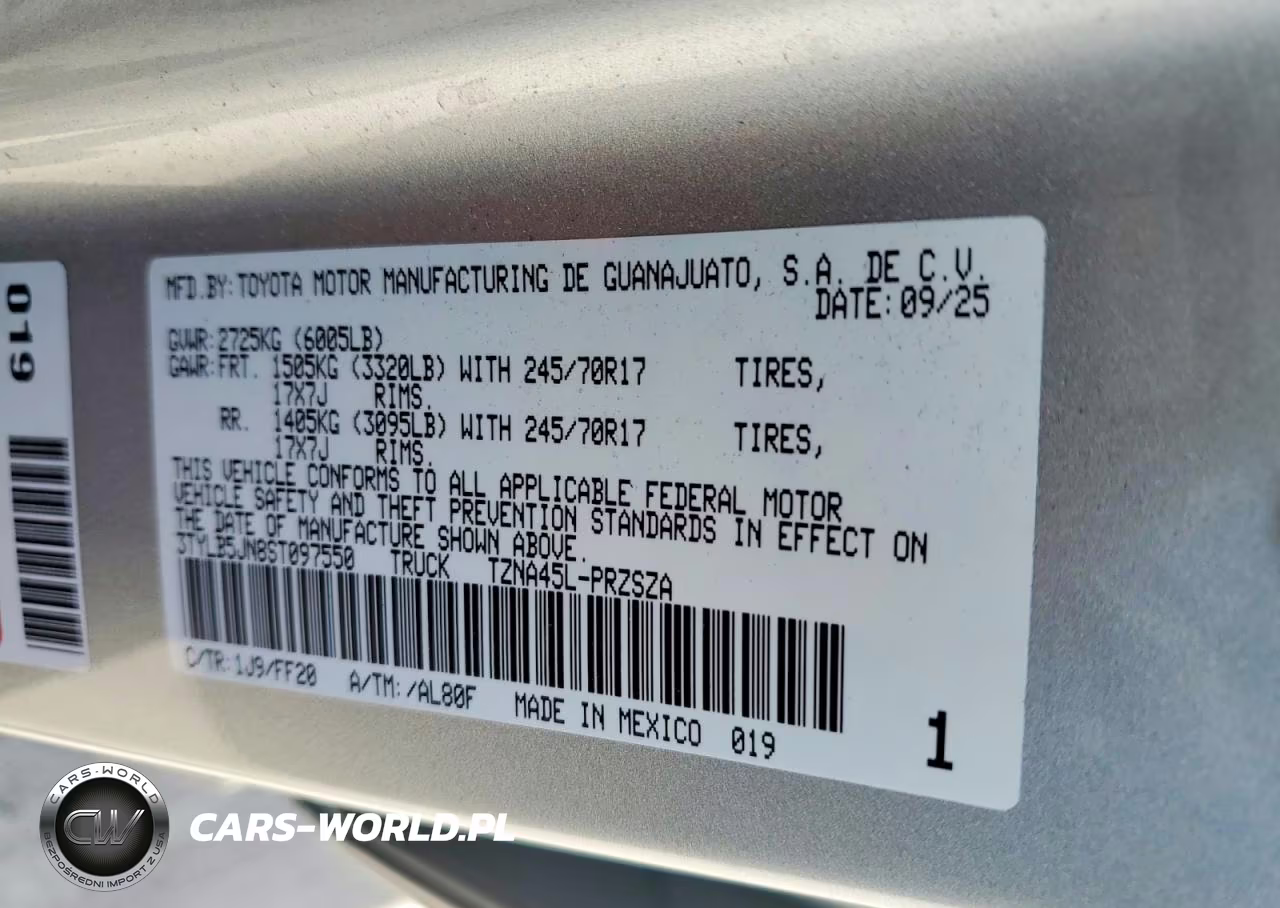 2025 Toyota Tacoma Sr5 VIN:3TYLB5JN8ST097550 - 12