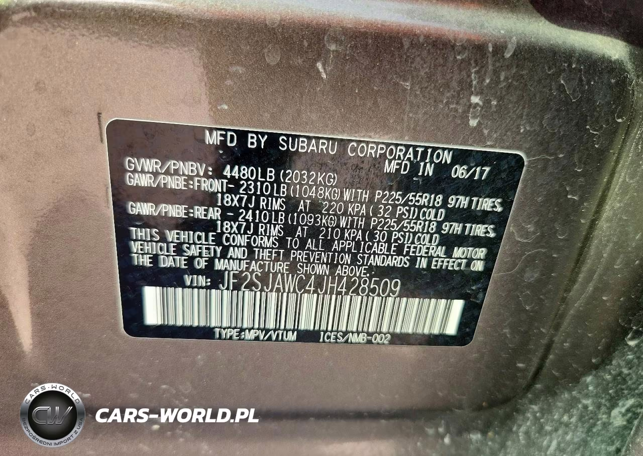 2018 Subaru Forester 2.5I Touring VIN:JF2SJAWC4JH428509 - 13