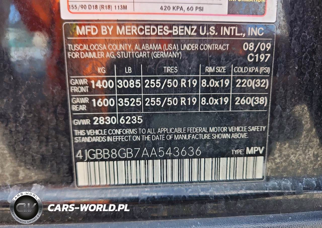 2010 Mercedes-Benz Ml 350 4Matic VIN:4JGBB8GB7AA543636 - 13