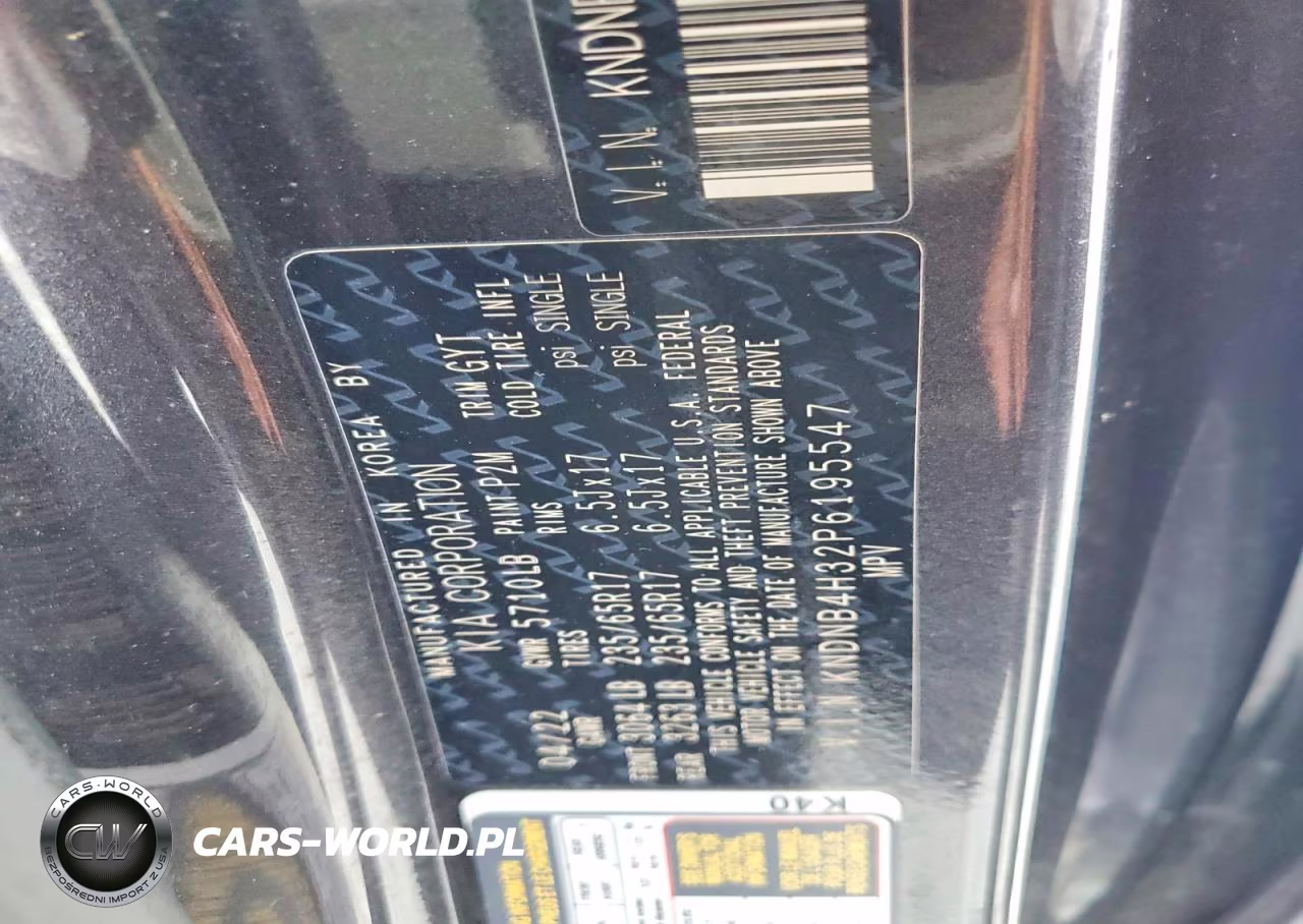 2023 Kia Carnival Lx VIN:KNDNB4H32P6195547 - 13