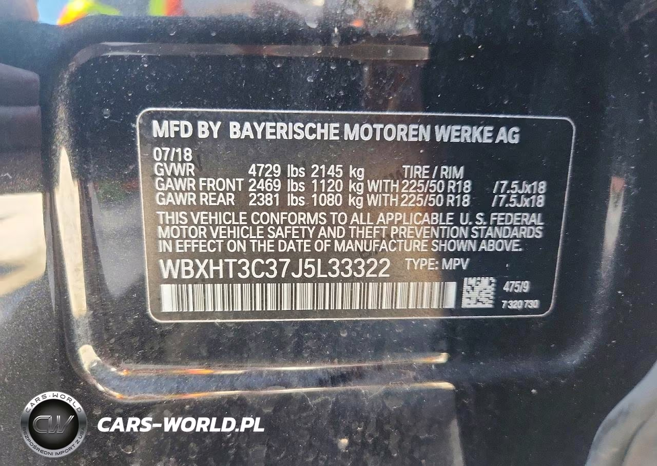 2018 BMW X1 xDrive28I VIN:WBXHT3C37J5L33322 - 13