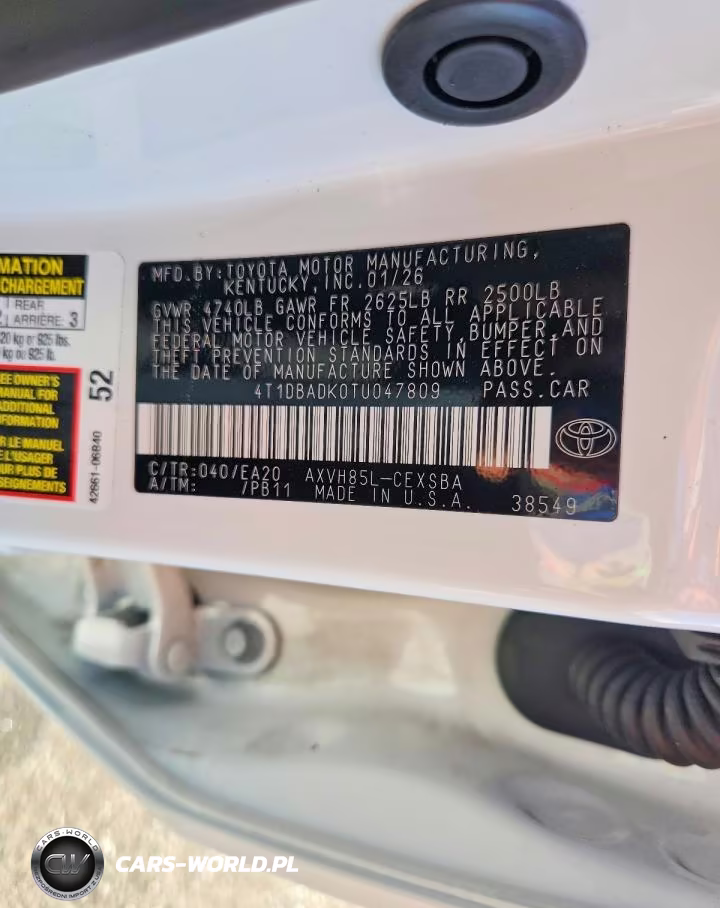 2026 Toyota Camry Se VIN:4T1DBADK0TU047809 - 12