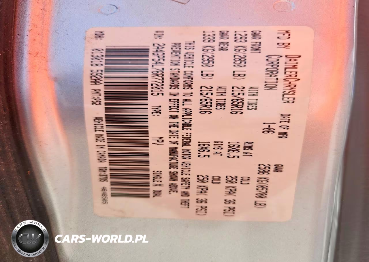 2006 Chrysler Town & Country Touring VIN:2A4GP54L76R772015 - 13