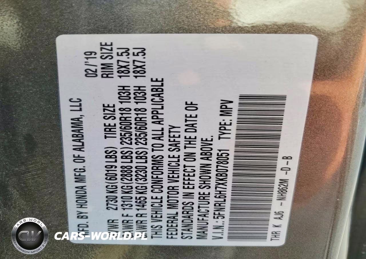 2019 Honda Odyssey Exl VIN:5FNRL6H7XKB078051 - 14