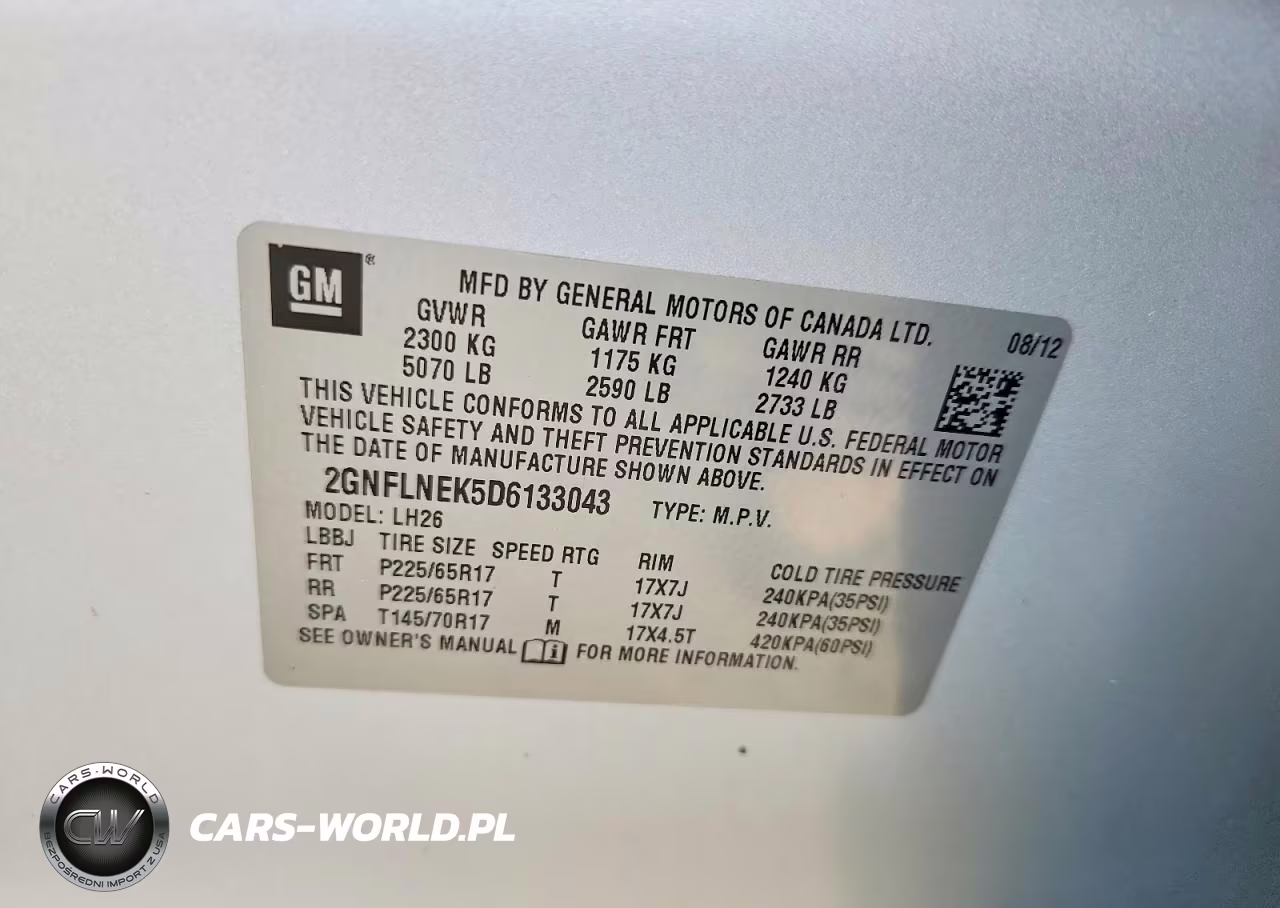 2013 Chevrolet Equinox Lt VIN:2GNFLNEK5D6133043 - 12