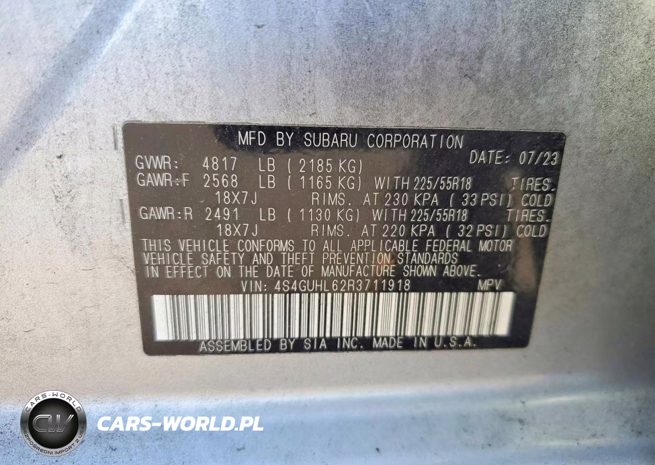 2024 Subaru Crosstrek Limited VIN:4S4GUHL62R3711918 - 13