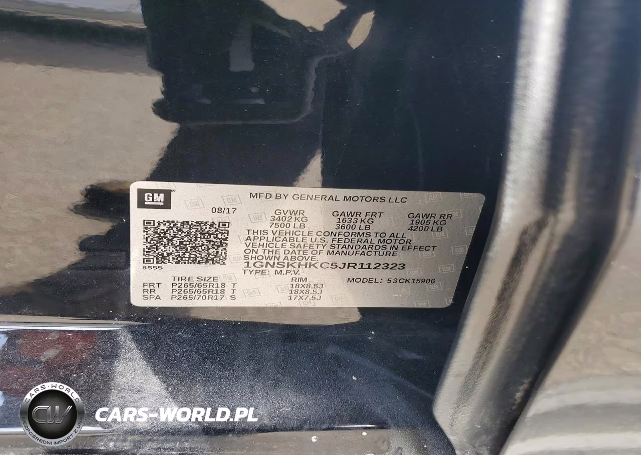 2018 Chevrolet Suburban K1500 Lt VIN:1GNSKHKC5JR112323 - 13