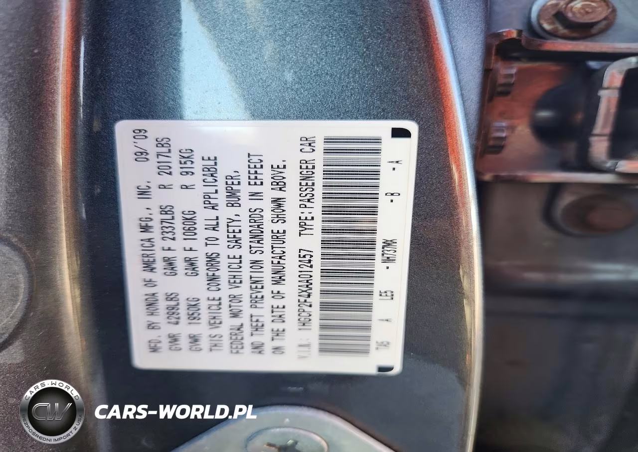 2010 Honda Accord Lxp VIN:1HGCP2F4XAA012457 - 12