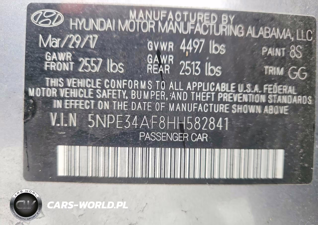 2017 Hyundai Sonata Sport VIN:5NPE34AF8HH582841 - 12