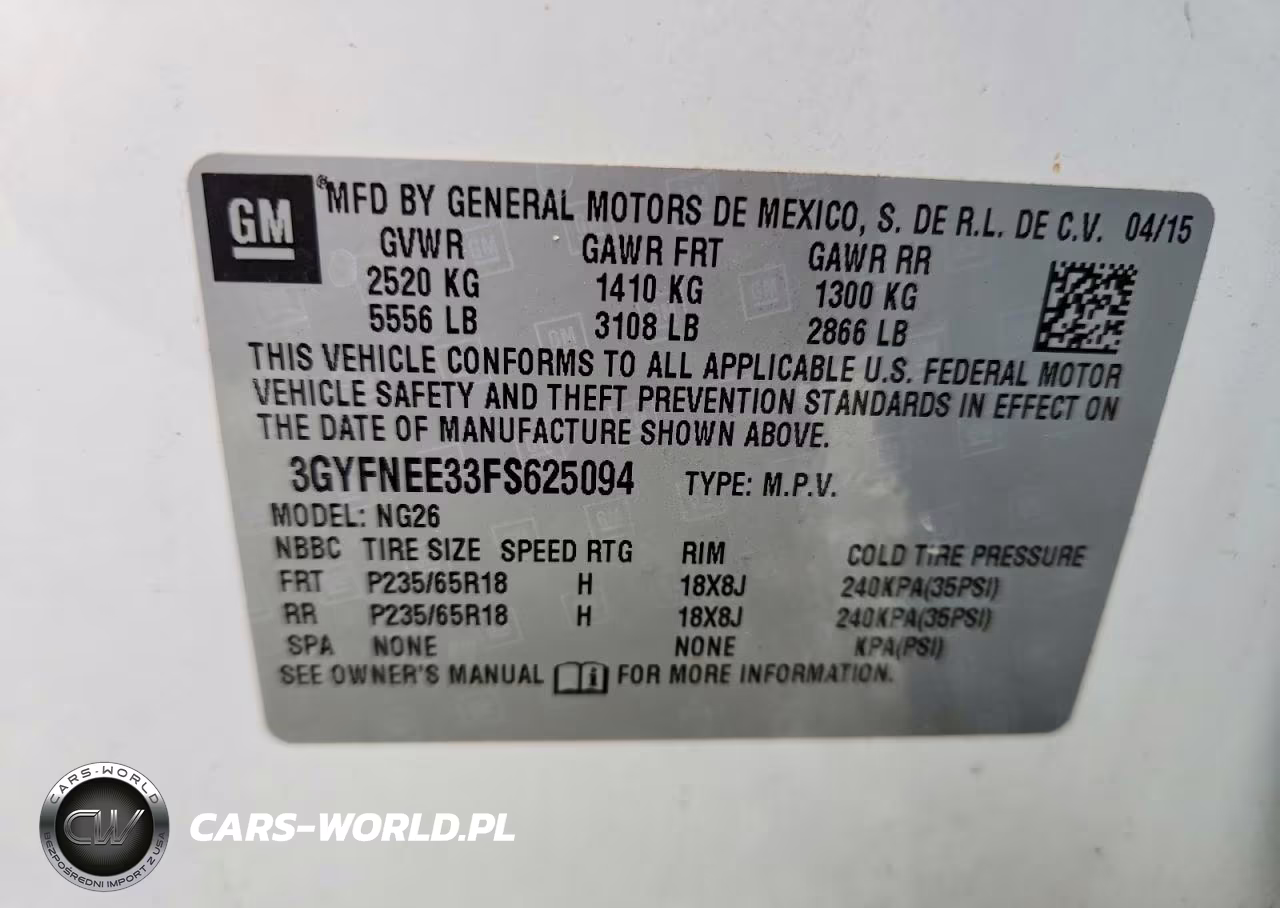 2015 Cadillac Srx VIN:3GYFNEE33FS625094 - 13