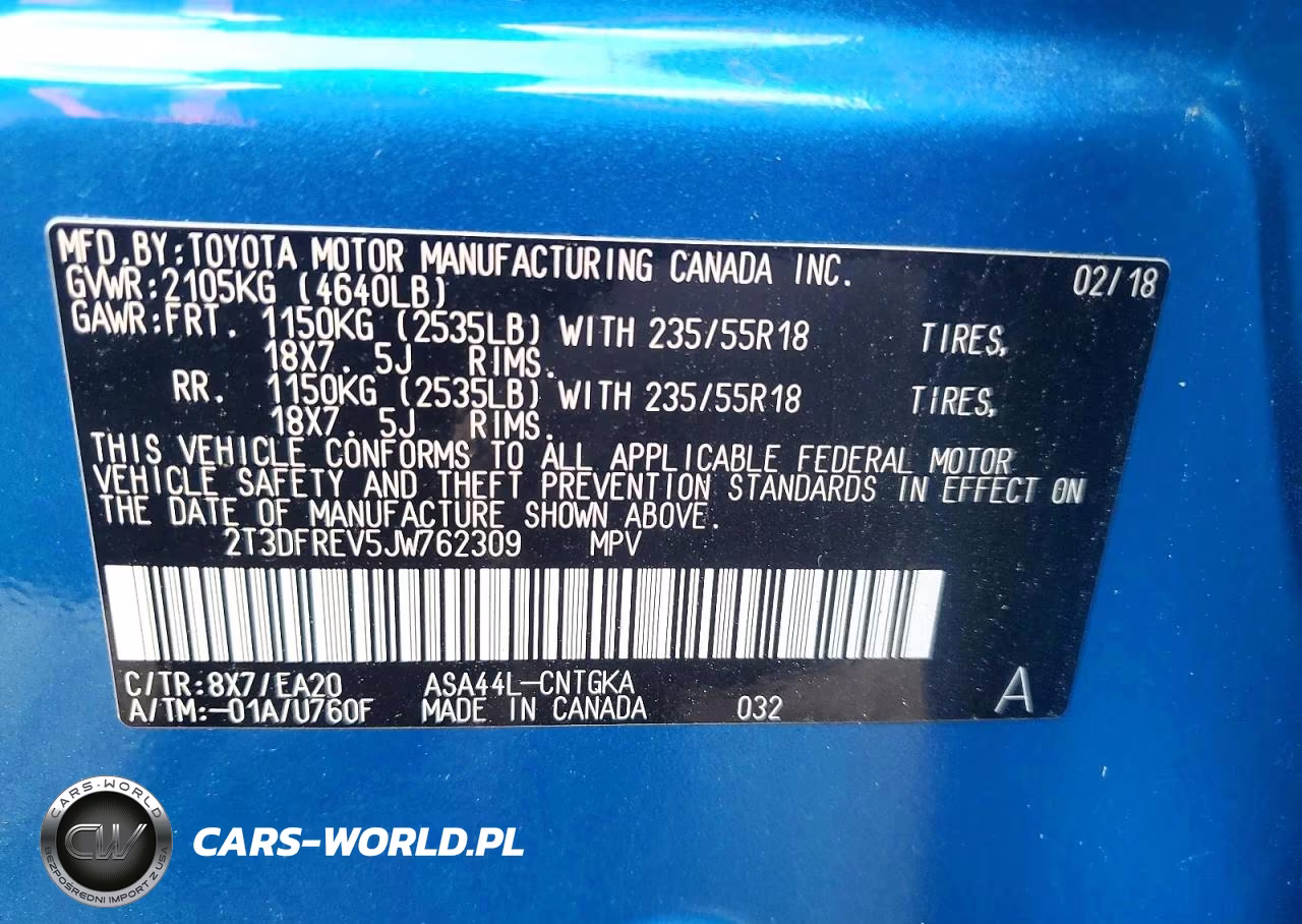 2018 Toyota Rav4 Limited VIN:2T3DFREV5JW762309 - 13