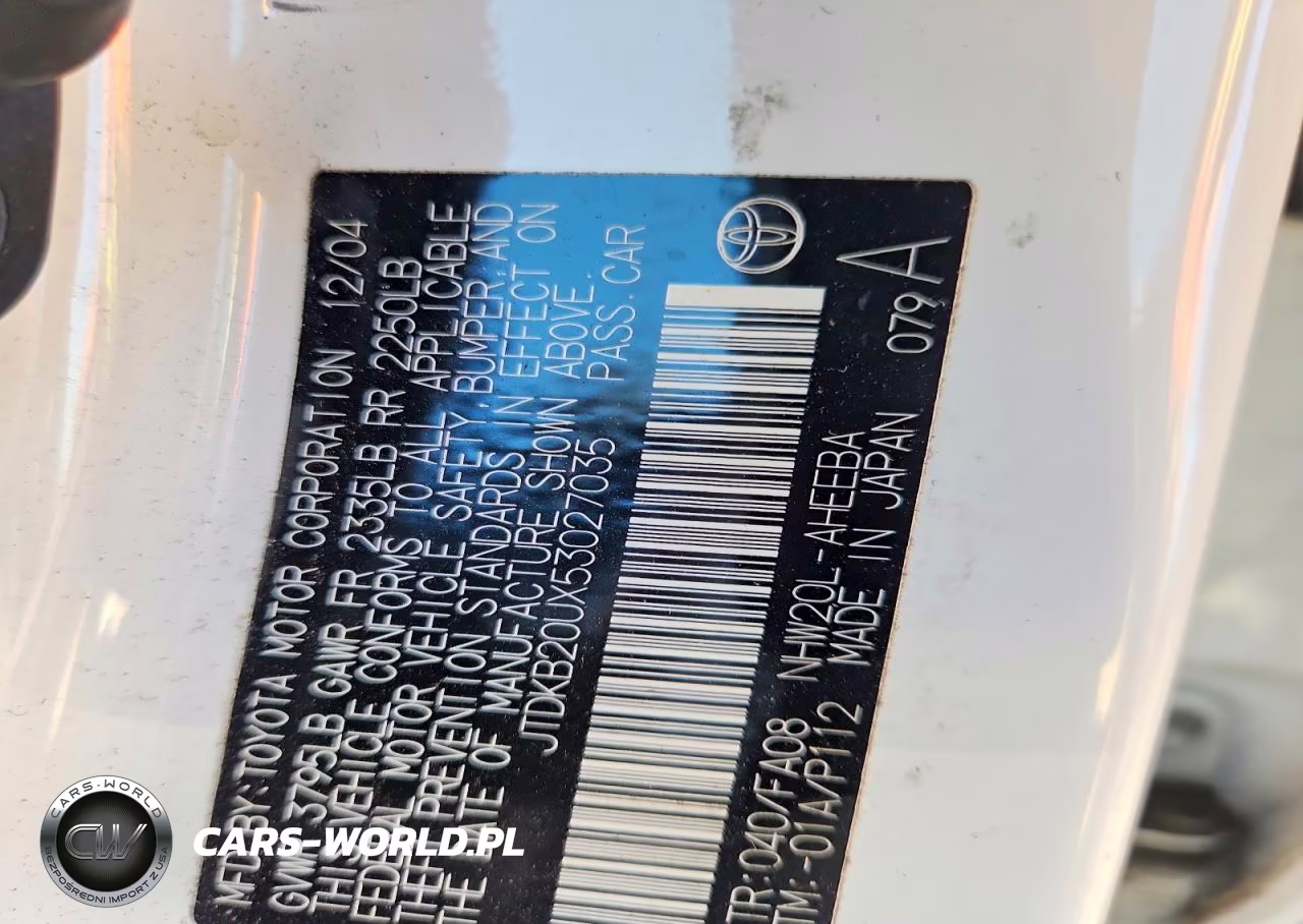 2005 Toyota Prius Base VIN:JTDKB20UX53027035 - 12