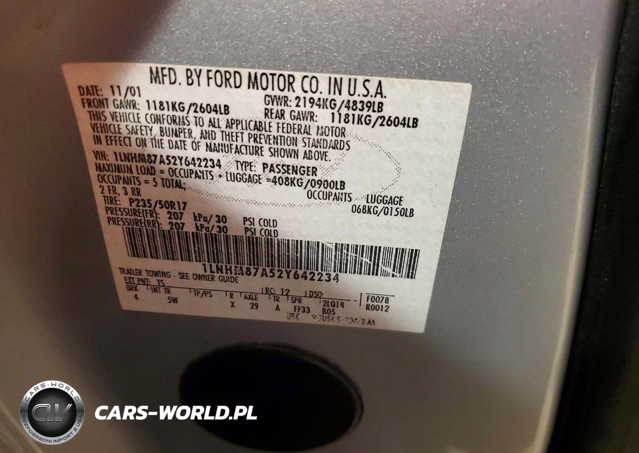 2002 Lincoln Ls VIN:1LNHM87A52Y642234 - 12