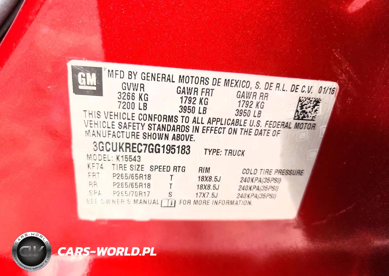 2016 Chevrolet Silverado K1500 Lt VIN:3GCUKREC7GG195183 - 13
