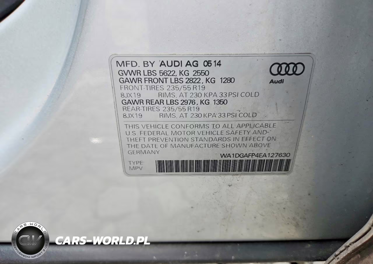 2014 Audi Q5 Premium Plus VIN:WA1DGAFP4EA127630 - 12
