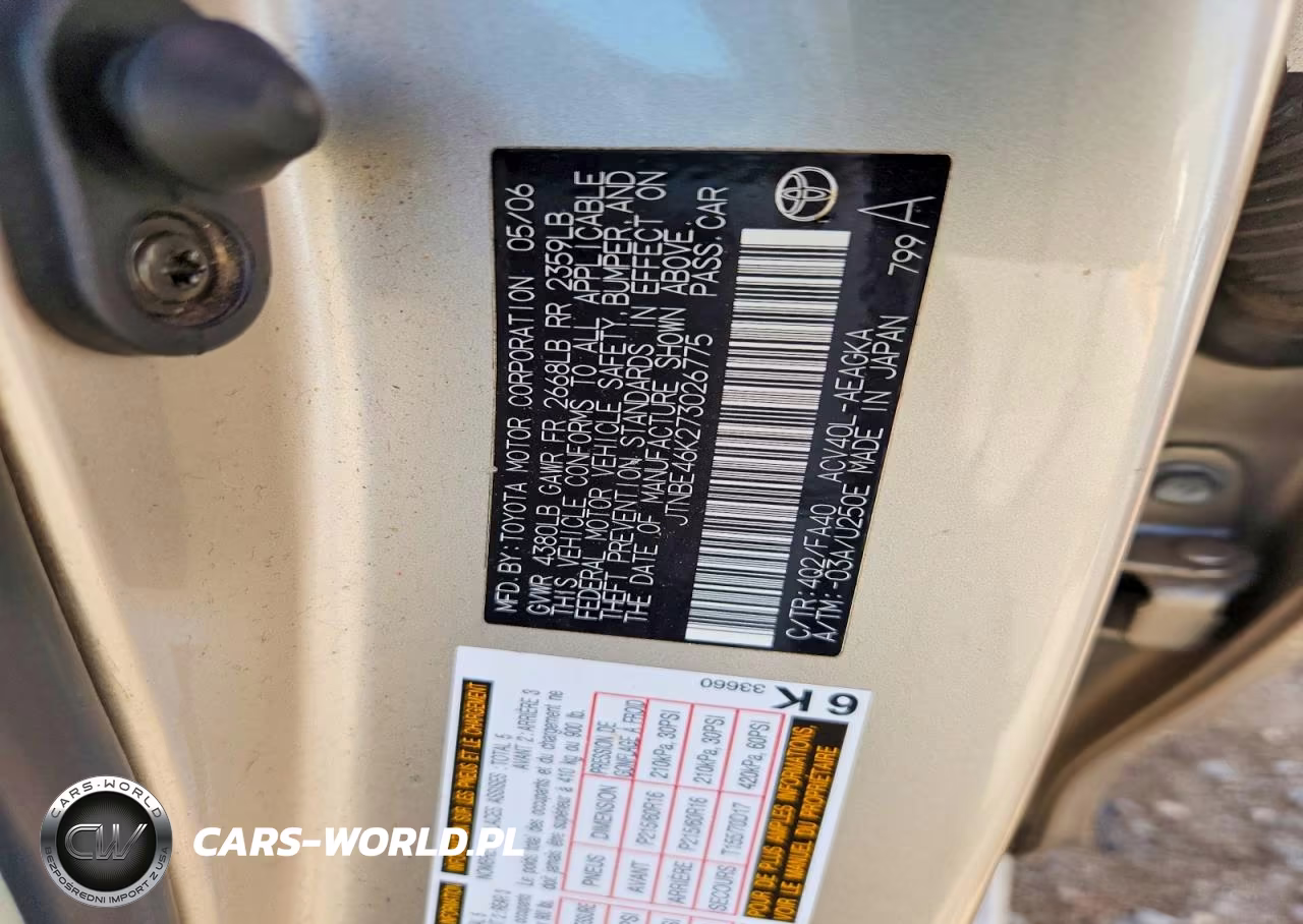 2007 Toyota Camry Xle VIN:JTNBE46K273026775 - 13