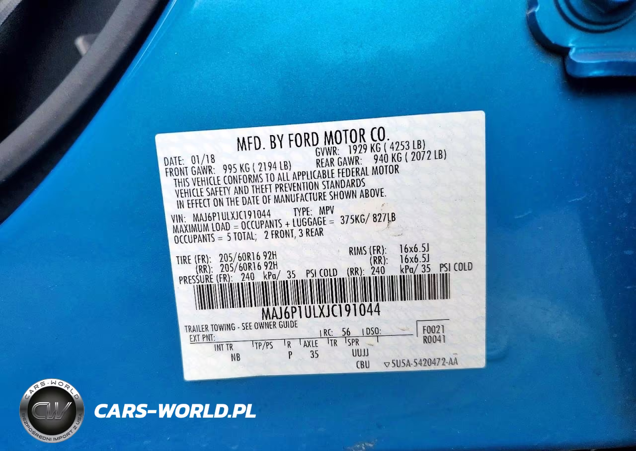 2018 Ford Ecosport Se VIN:MAJ6P1ULXJC191044 - 12