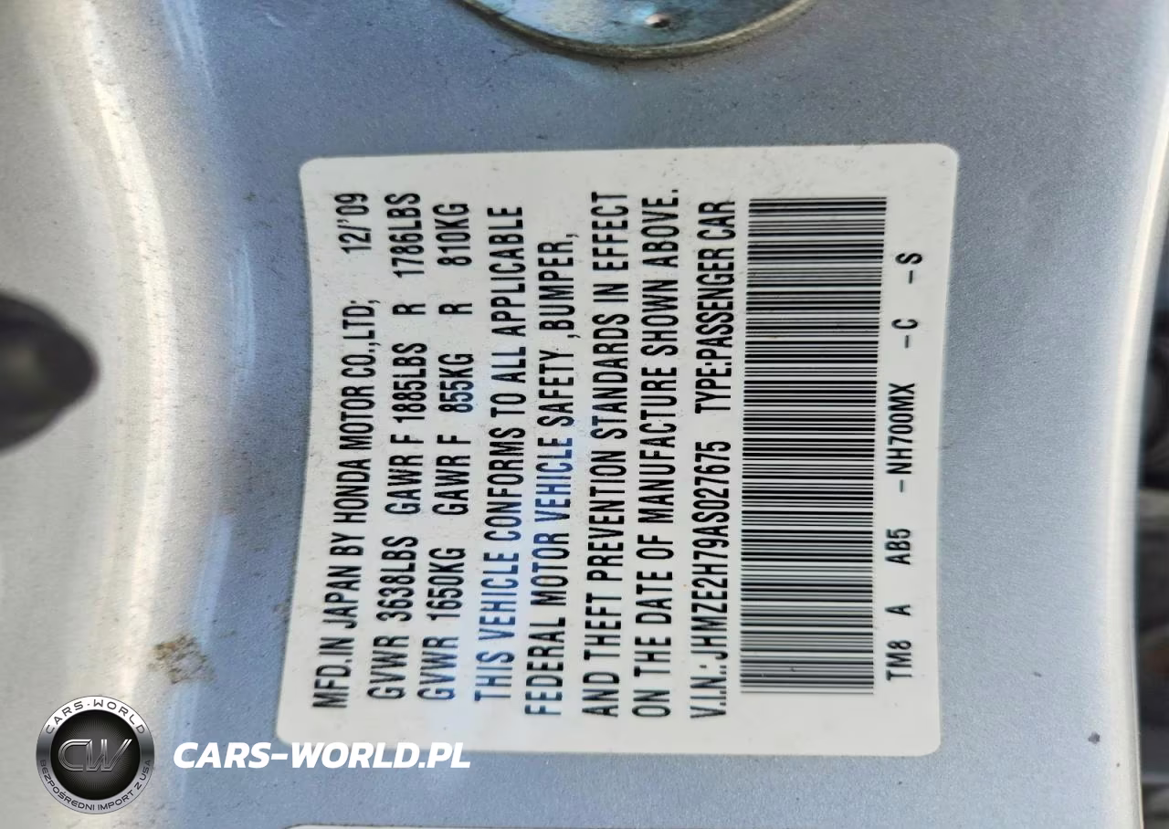 2010 Honda Insight Ex VIN:JHMZE2H79AS027675 - 13