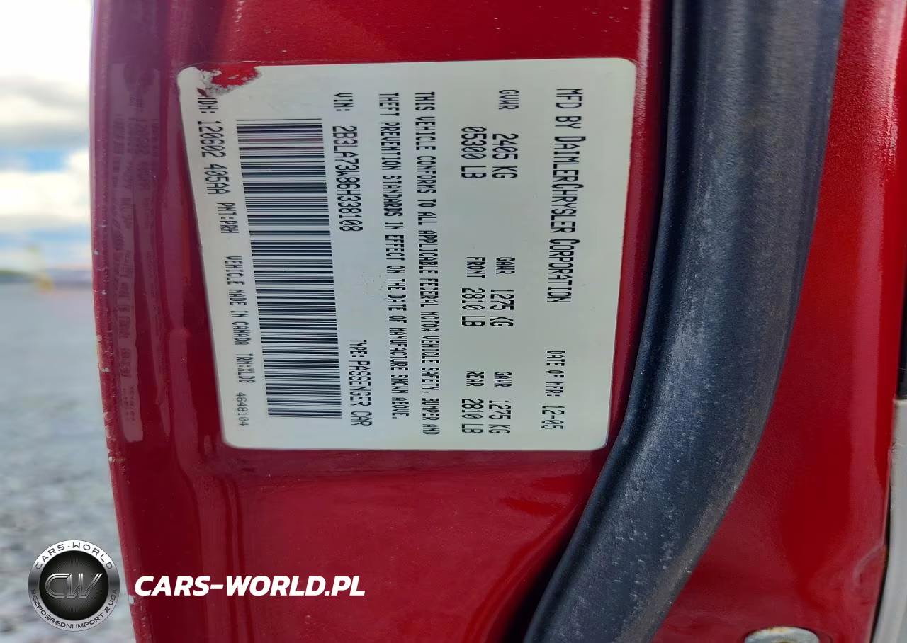 2006 Dodge Charger Srt-8 VIN:2B3LA73W86H338108 - 13