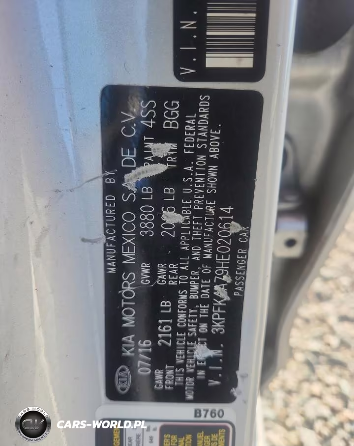 KIA FORTE VIN:3KPFK4A79HE020614 - 12