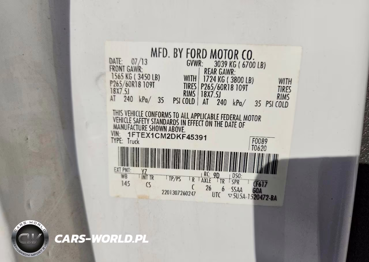 2013 Ford F150 Super Cab VIN:1FTEX1CM2DKF45391 - 12